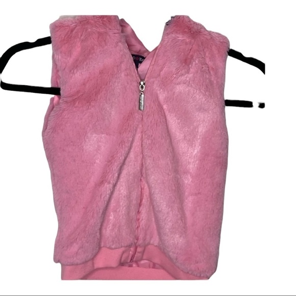 Limited Too Soft Fuzzy Lined Vest Sz 5 - Picture 1 of 7